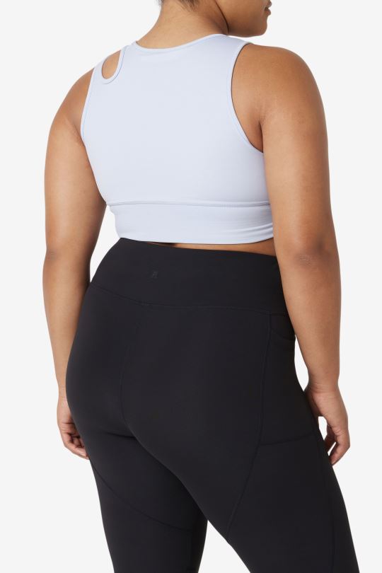 pozvednutí plátek crop bra top fila blue fog 0668L1856 modrá mlha FILA