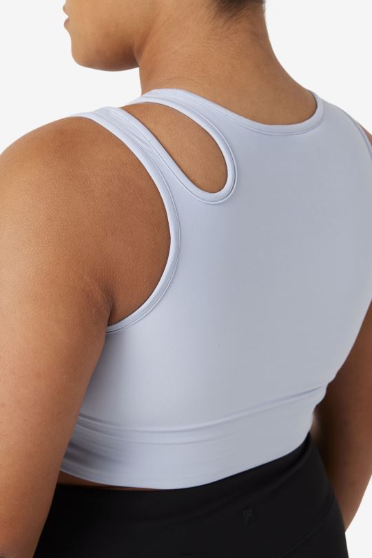 pozvednutí plátek crop bra top fila blue fog 0668L1856 modrá mlha FILA