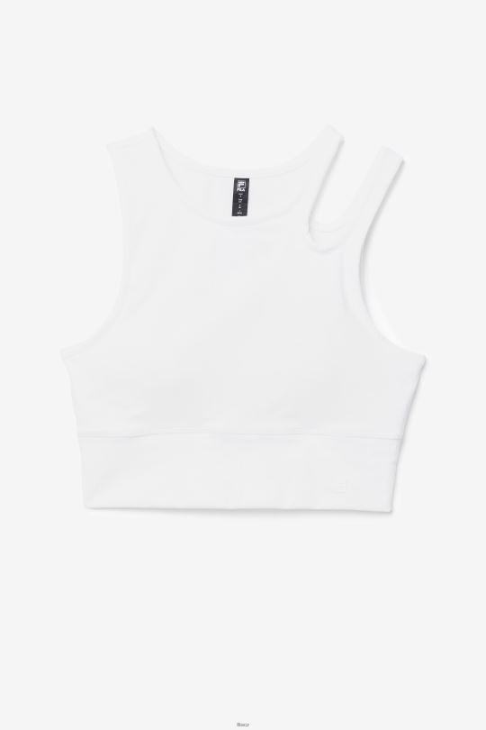 pozvednutí plátek crop podprsenka top bílá fila 0668L1823 bílý FILA