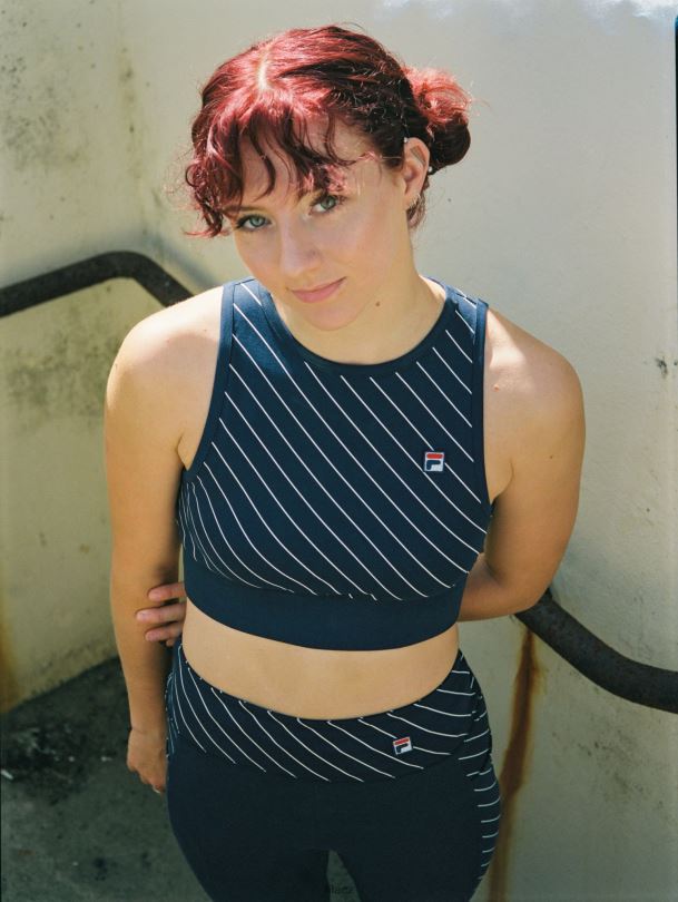 pruhovaný top podprsenky fila karla pin 0668L3427FILA
