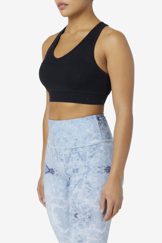 sportovní podprsenka fila black uplift racerback 0668L1816 Černá FILA