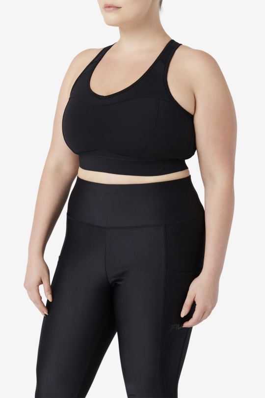 sportovní podprsenka fila uplift racerback černá 0668L1837 Černá FILA