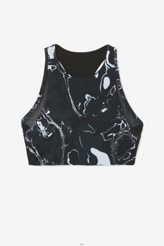 sportovní podprsenka fila uplift t-back black marble 0668L1795 černý mramor FILA