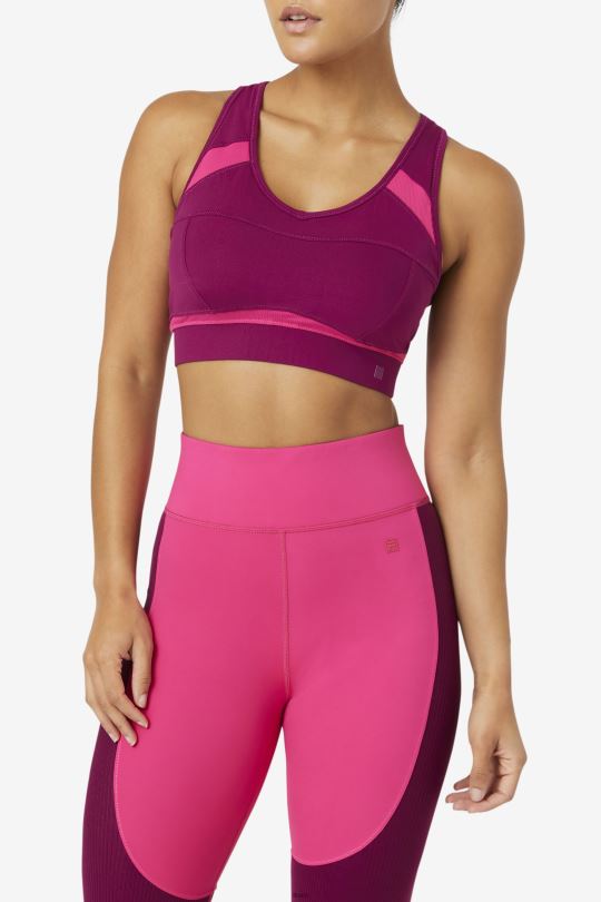 sportovní podprsenka mprpl/ppck fila uplift racerback 0668L1821 mprpl/ppck FILA