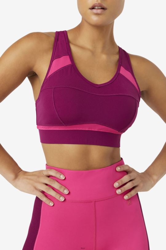 sportovní podprsenka mprpl/ppck fila uplift racerback 0668L1821 mprpl/ppck FILA