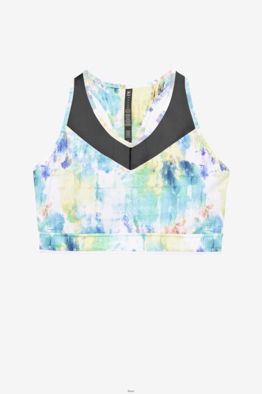 tie dye/black/white uplift racerback podprsenka top fila 0668L1848 barva na kravatu/černá/bílá FILA