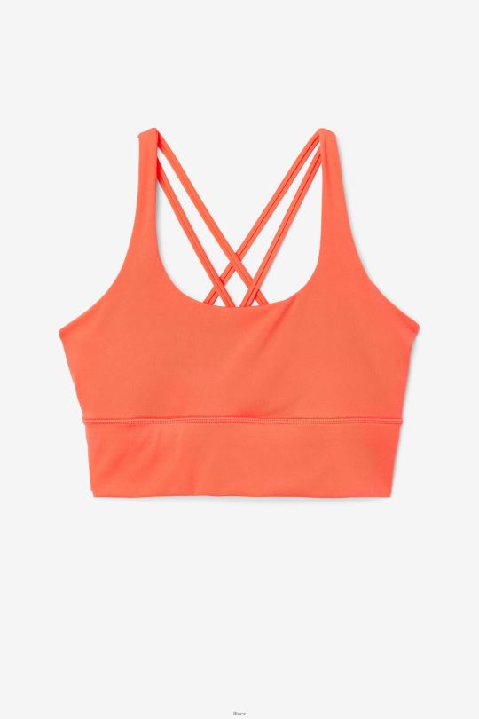 uplift cross back bra top fila hot coral 0668L1790 horký korál FILA