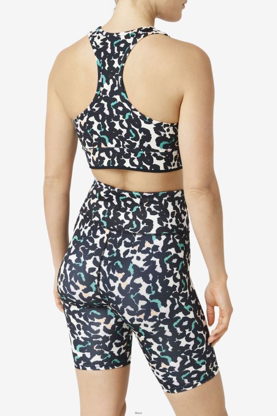 uplift racerback podprsenka top fila black animal 0668L1802 černé zvíře FILA