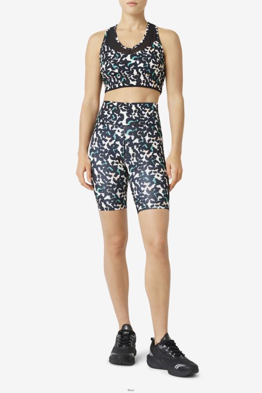 uplift racerback podprsenka top fila black animal 0668L1802 černé zvíře FILA