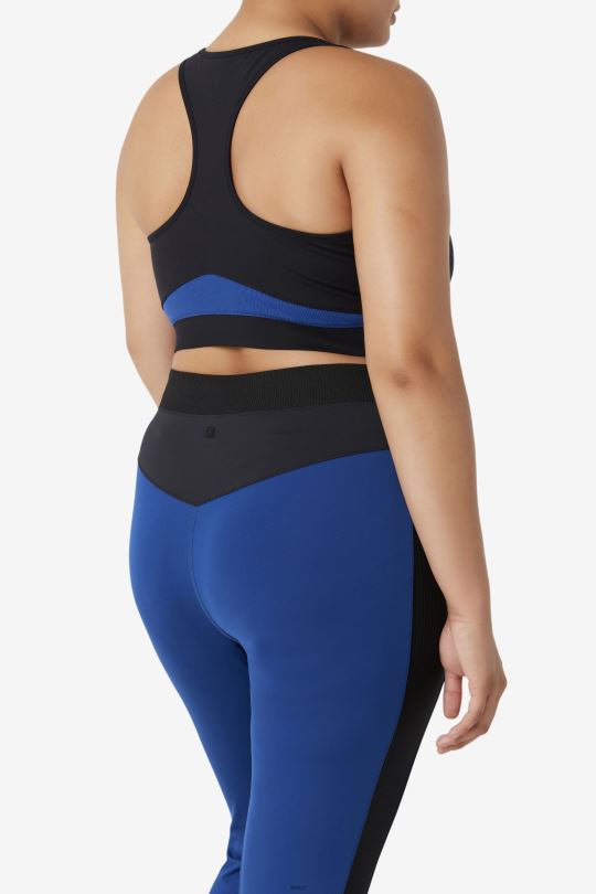uplift racerback sportovní podprsenka fila černá/námořnická pivoňka 0668L1838 černá/námořnická pivoňka FILA