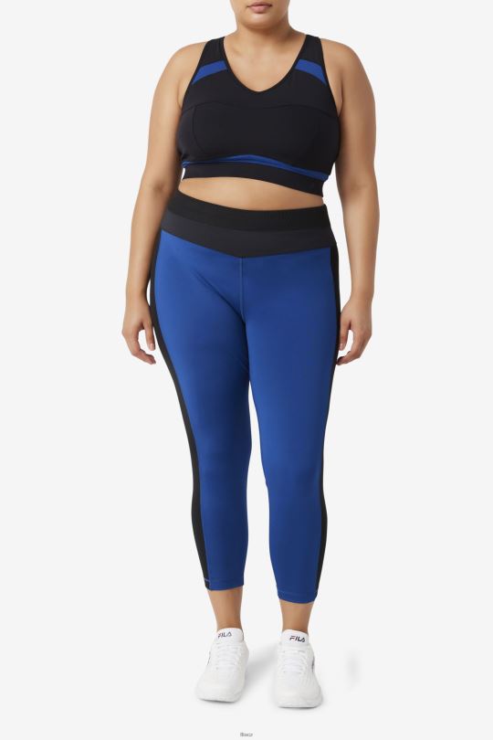 uplift racerback sportovní podprsenka fila černá/námořnická pivoňka 0668L1838 černá/námořnická pivoňka FILA