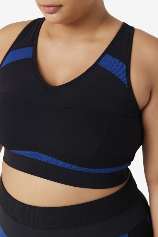 uplift racerback sportovní podprsenka fila černá/námořnická pivoňka 0668L1838 černá/námořnická pivoňka FILA