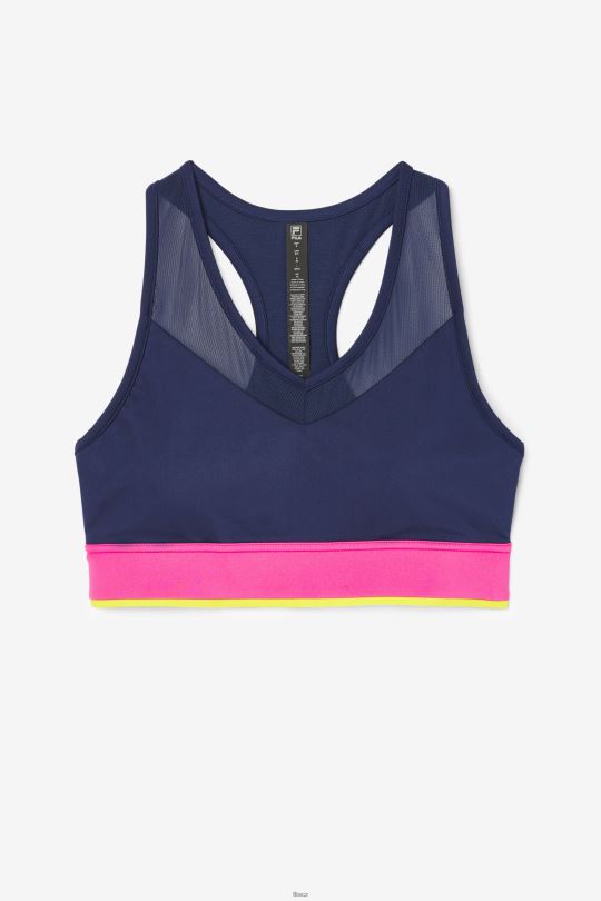 uplift racerback top navy/azalea/sulphur fila 0668L1805 námořnictvo/azalka/síra FILA