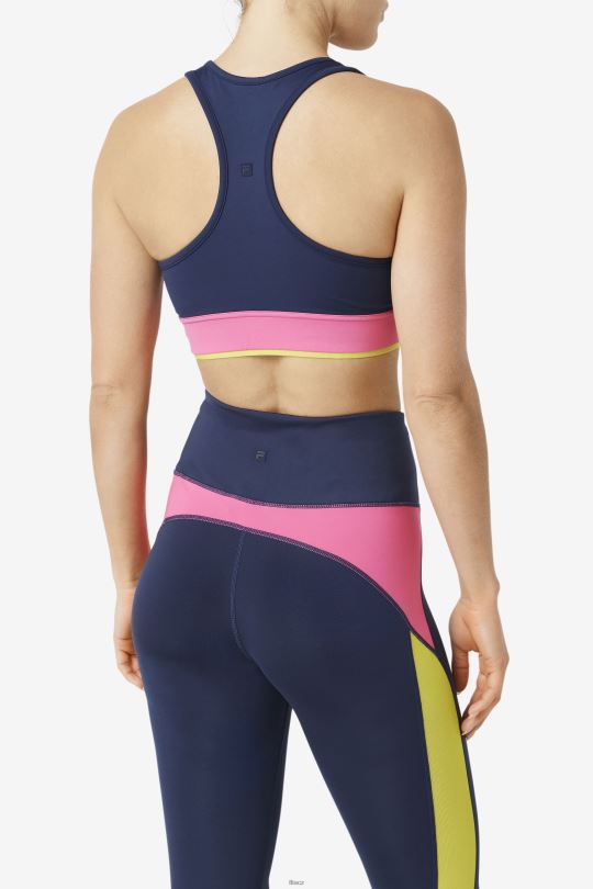 uplift racerback top navy/azalea/sulphur fila 0668L1805 námořnictvo/azalka/síra FILA