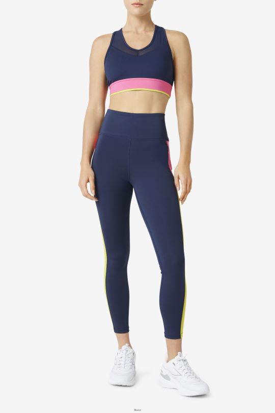 uplift racerback top navy/azalea/sulphur fila 0668L1805 námořnictvo/azalka/síra FILA
