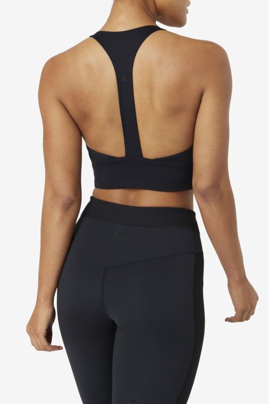 uplift t-back sportovní podprsenka fila černá 0668L1796 Černá FILA