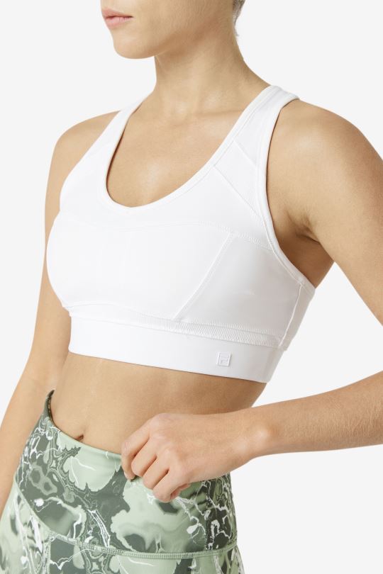 white uplift racerback sportovní podprsenka fila 0668L1818 bílý FILA