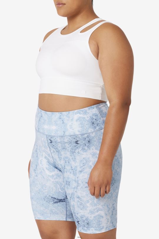 white uplift slice crop bra top fila 0668L1854 bílý FILA