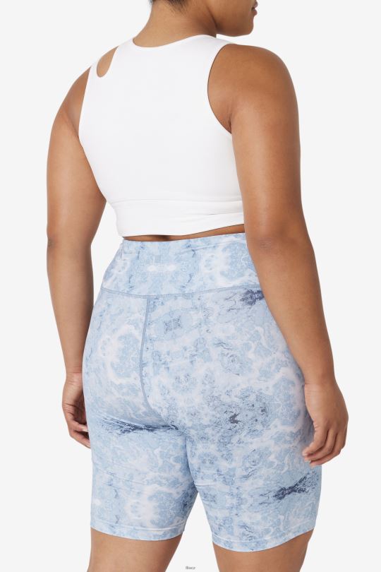 white uplift slice crop bra top fila 0668L1854 bílý FILA