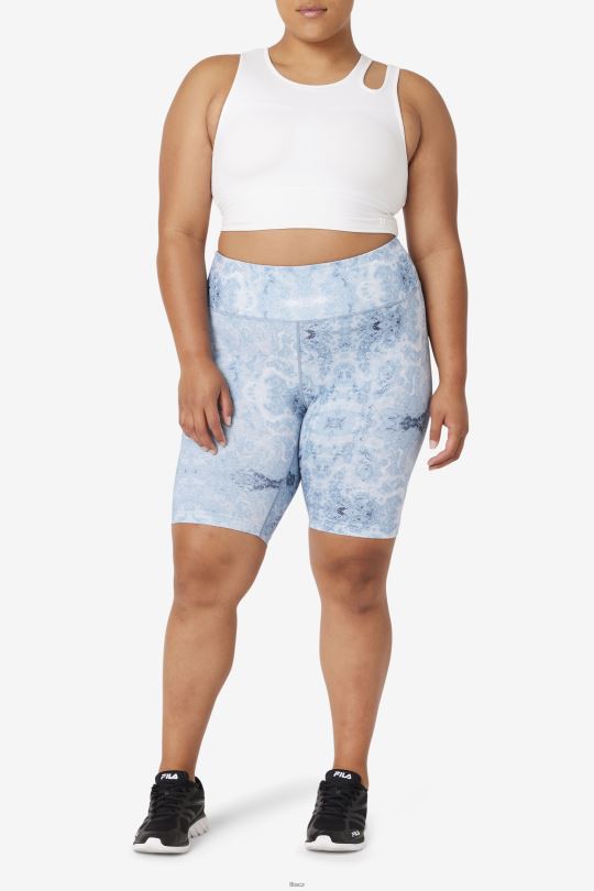 white uplift slice crop bra top fila 0668L1854 bílý FILA