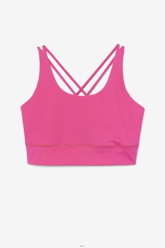 zářivě růžová fila uplift cross back top podprsenka 0668L1827 světle růžová FILA