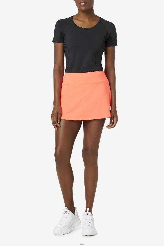 ohnivý korál fila pikleball poskakovat skort 0668L2037 ohnivý korál FILA