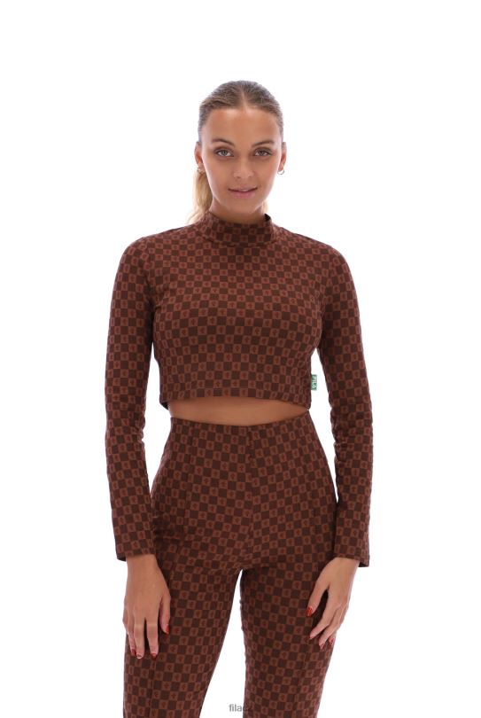 Crop top s dlouhým rukávem fila tori 0668L3415FILA