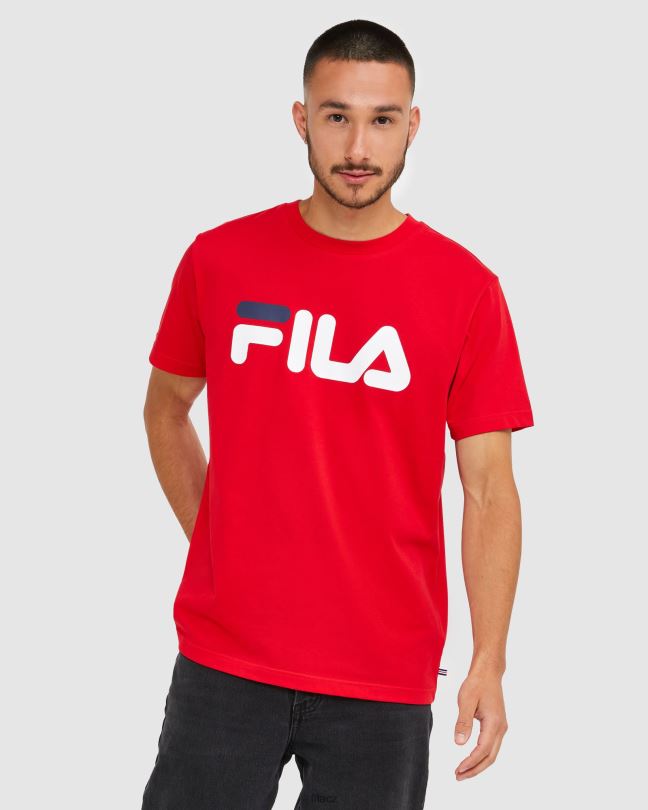 Klasické unisex tričko fila červené 0668L2440 Červené FILA