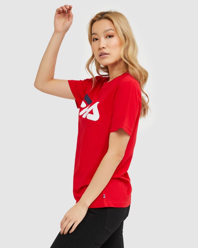 Klasické unisex tričko fila červené 0668L2440 Červené FILA