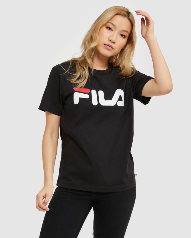 Klasické unisex triko fila černé 0668L2434 Černá FILA