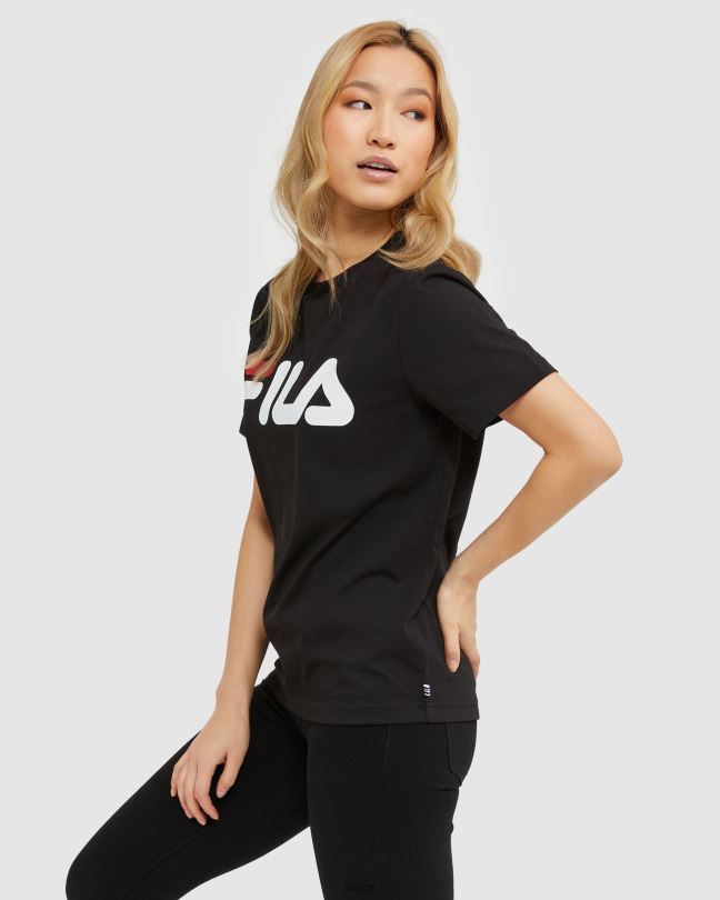 Klasické unisex triko fila černé 0668L2434 Černá FILA