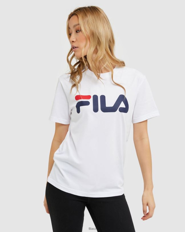 bílé klasické unisex tričko fila 0668L2436 bílý FILA