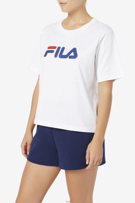 bílé tričko thea fila 0668L1446 bílý FILA