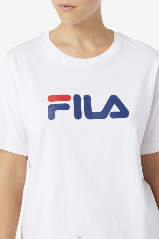 bílé tričko thea fila 0668L1446 bílý FILA