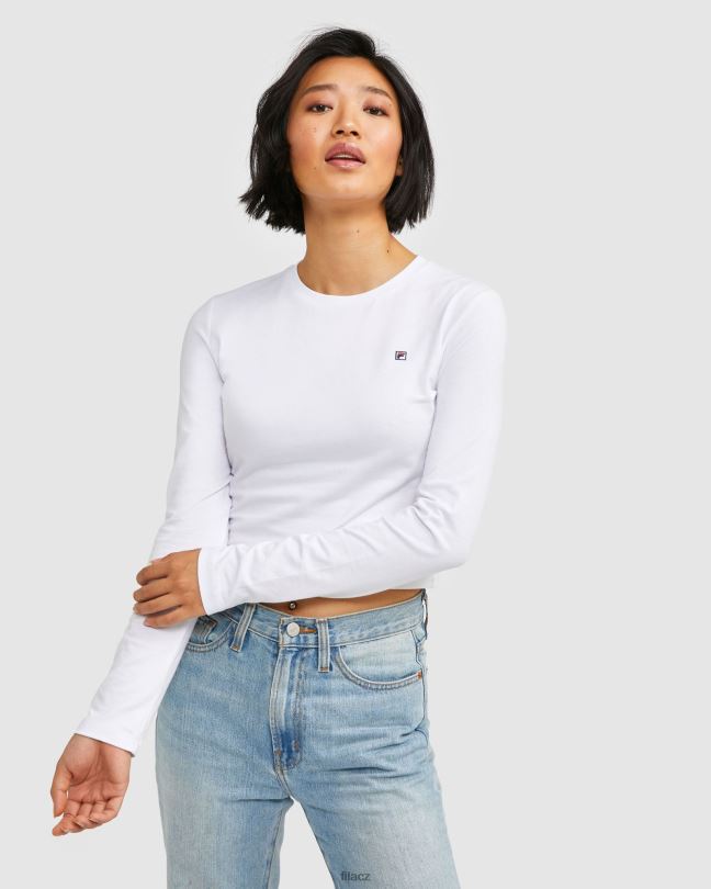 dámský odznak l/s tee white fila 0668L2885 bílý FILA