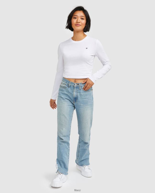 dámský odznak l/s tee white fila 0668L2885 bílý FILA