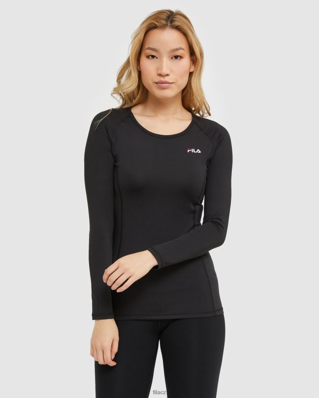 fila classic dámské l/s tričko černé 0668L2905 Černá FILA