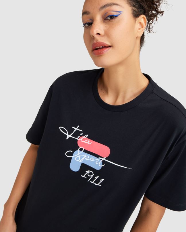 fila dámské tričko cinzia černé 0668L2839 Černá FILA