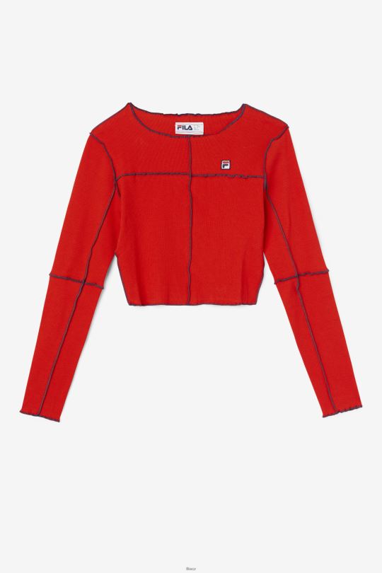 fila červený brooklynn top 0668L1396 Červené FILA