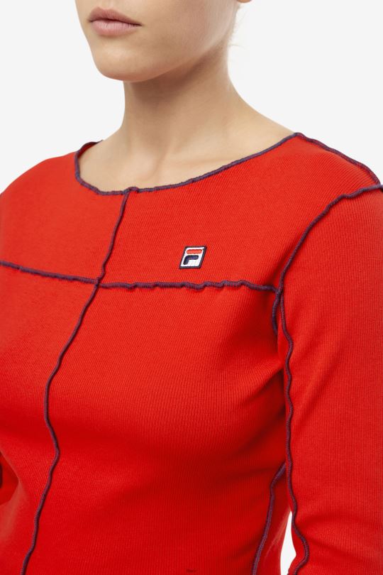 fila červený brooklynn top 0668L1396 Červené FILA