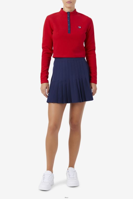 fila červený josie top na zip 0668L1390 Červené FILA