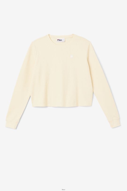fila lina košile s dlouhým rukávem něžná broskev 0668L1417 jemná broskev FILA