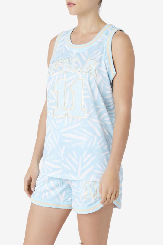 fila modro/bílý quincy basketbalový dres 0668L1480 Modrá bílá FILA