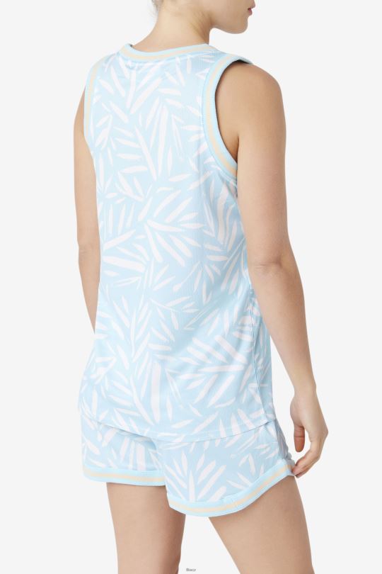 fila modro/bílý quincy basketbalový dres 0668L1480 Modrá bílá FILA