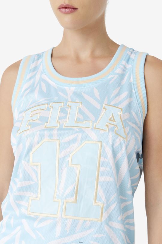 fila modro/bílý quincy basketbalový dres 0668L1480 Modrá bílá FILA