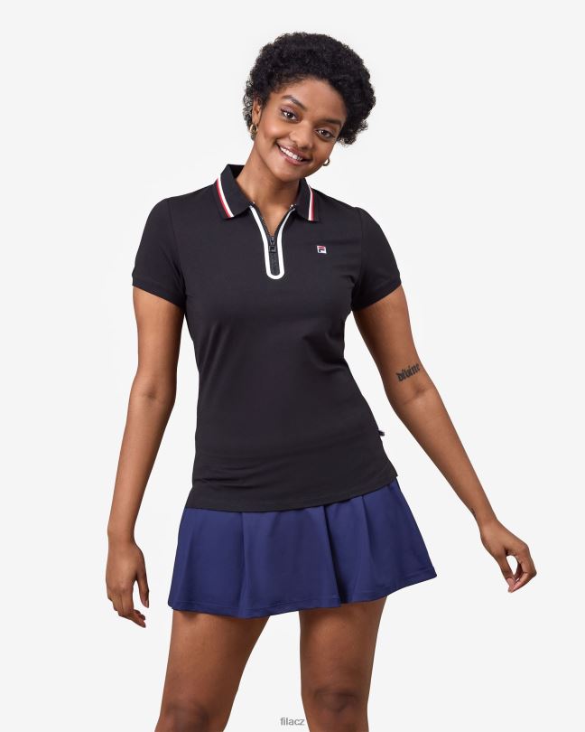 fila monica polo černé 0668L2923 Černá FILA