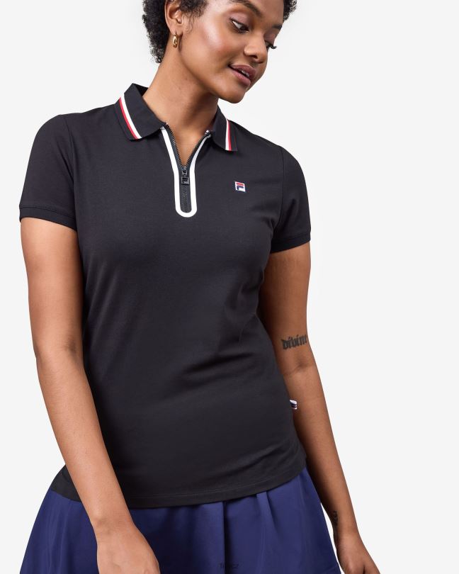 fila monica polo černé 0668L2923 Černá FILA