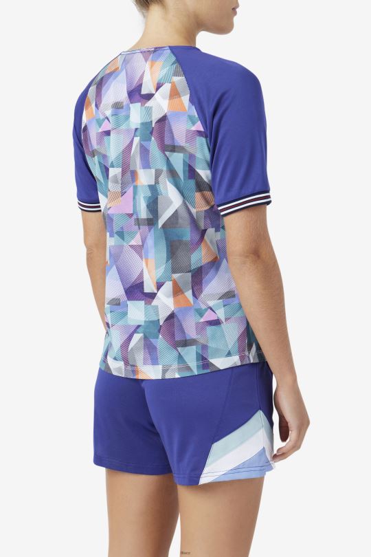 geoprint/modrý fallone jersey fila 0668L1458 geoprint/modrá FILA
