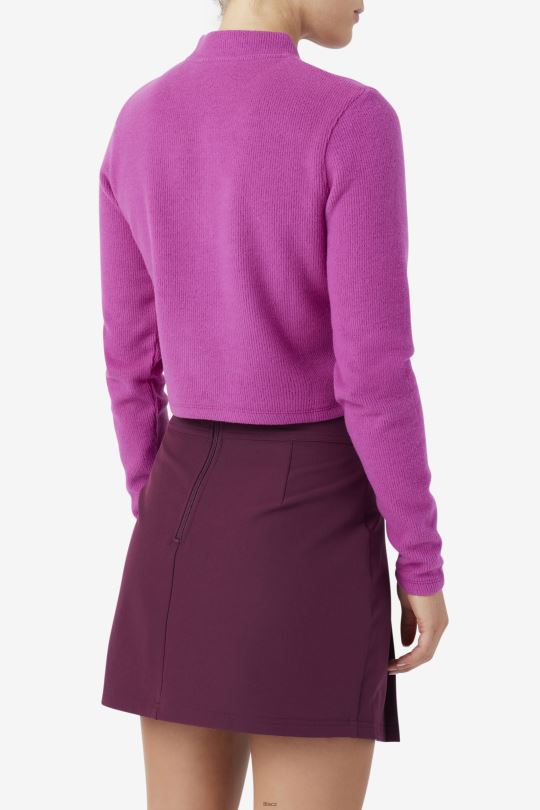 josie poloviční zip fila rouge/potpourri 0668L1388 rouge/potpourri FILA