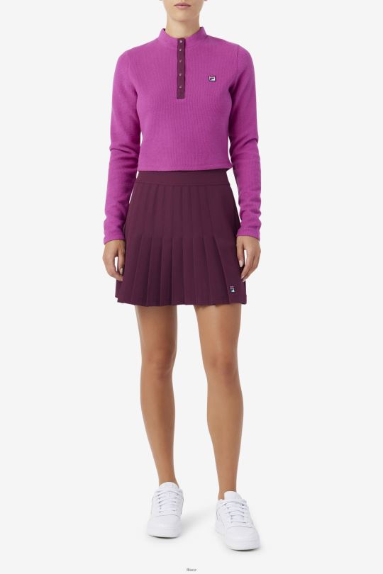 josie poloviční zip fila rouge/potpourri 0668L1388 rouge/potpourri FILA